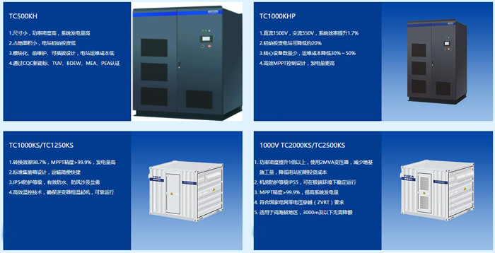 特变电工部分逆变器产品